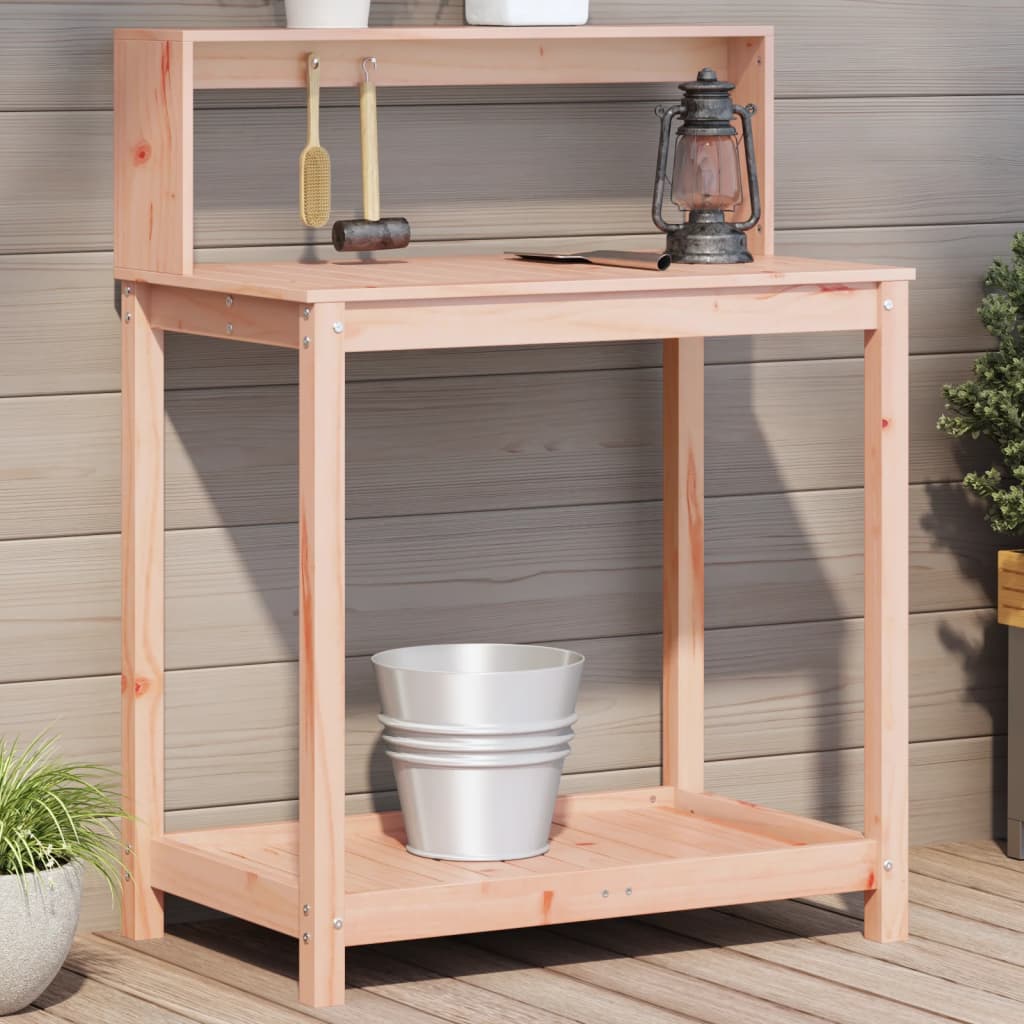 Vidaxx Pflanztisch mit Regalen 82,5x50x109,5 cm massives Douglas-Holz
