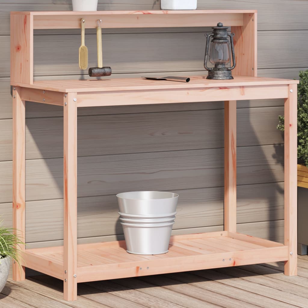 VidaXL Pflanztisch mit Regalen 108x50x109,5 cm aus massivem Douglas-Holz