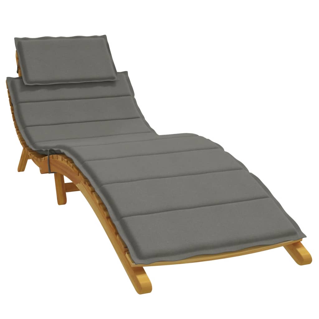 Vidaxx Liegekissen 186x58x3 cm Stoff, dunkelgrau meliert