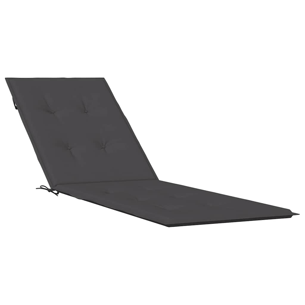 Vidaxx Terrassenstuhlauflage (75+105)x50x3 cm Stoff Anthrazit gemischt