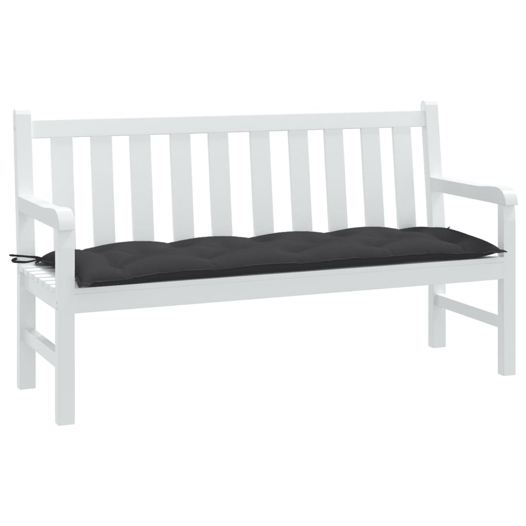 VidaXL Gartenbankauflage 150x50x7 cm Stoff, Anthrazit gemischt