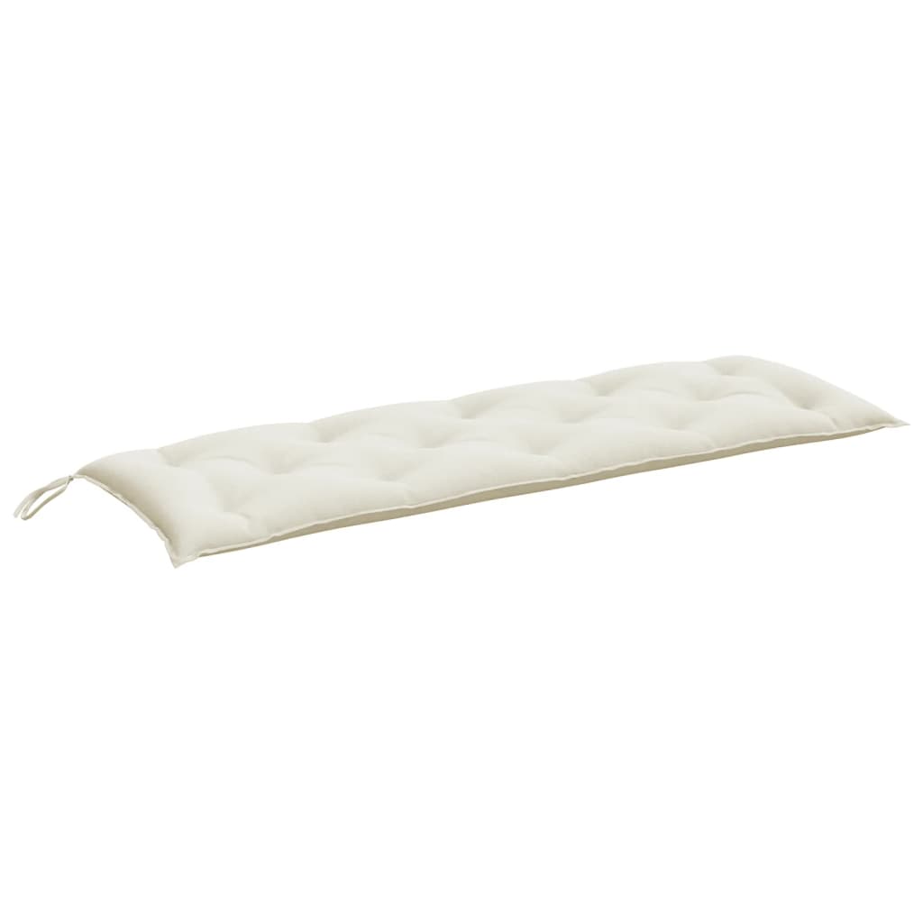 VidaXL Gartenbankauflage 150x50x7 cm Stoff gemischt creme