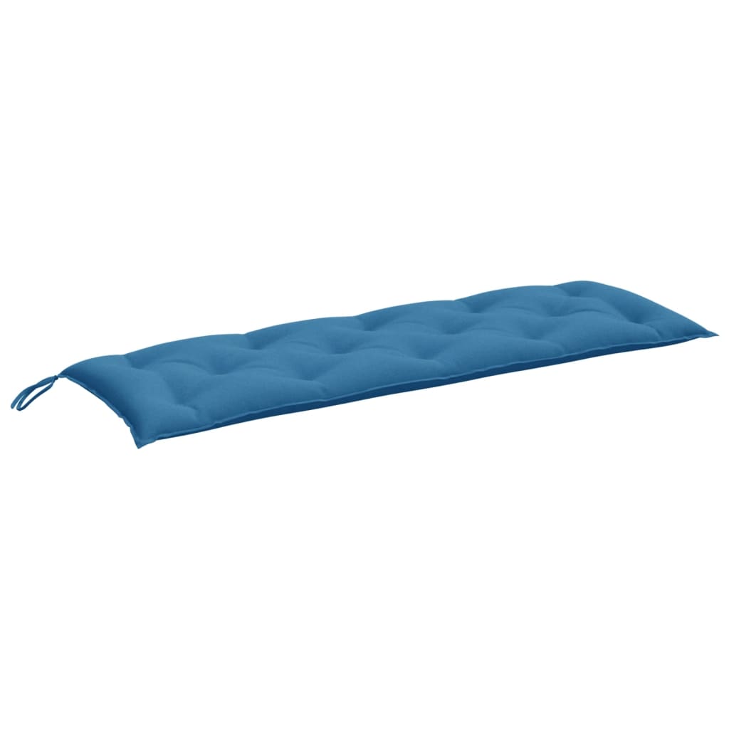 VidaXL Gartenbankauflage 150x50x7 cm Stoff blau gemischt