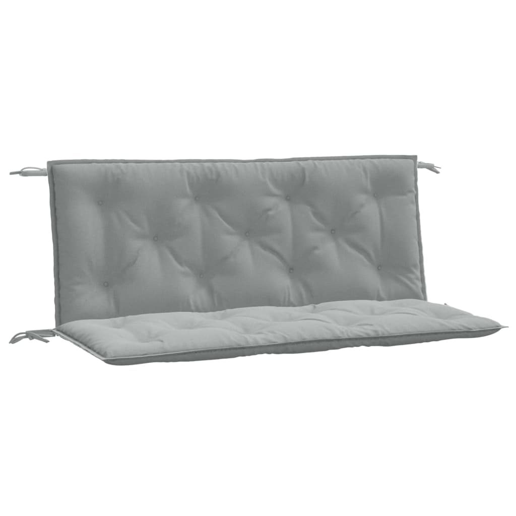 Vidaxx Gartenbankauflagen 2 Stück 120x50x7 cm Stoff hellgrau gemischt