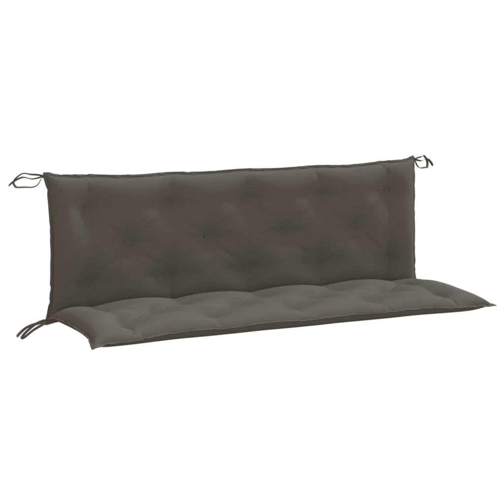 Vidaxx Gartenbankauflagen 2 Stück 150x50x7 cm Stoff dunkelgrau gemischt
