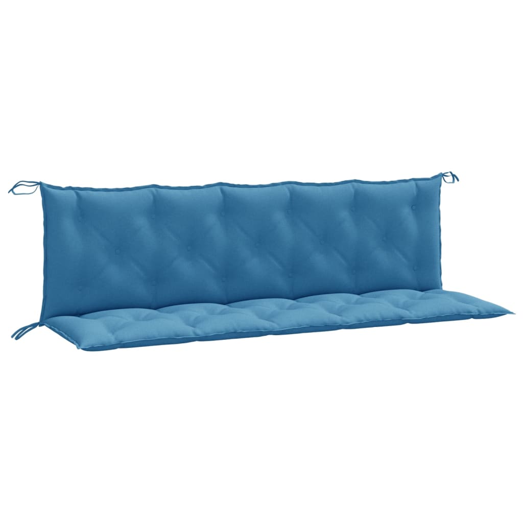 Vidaxx Gartenbankauflagen 2 Stück 180x50x7 cm Stoff blau gemischt
