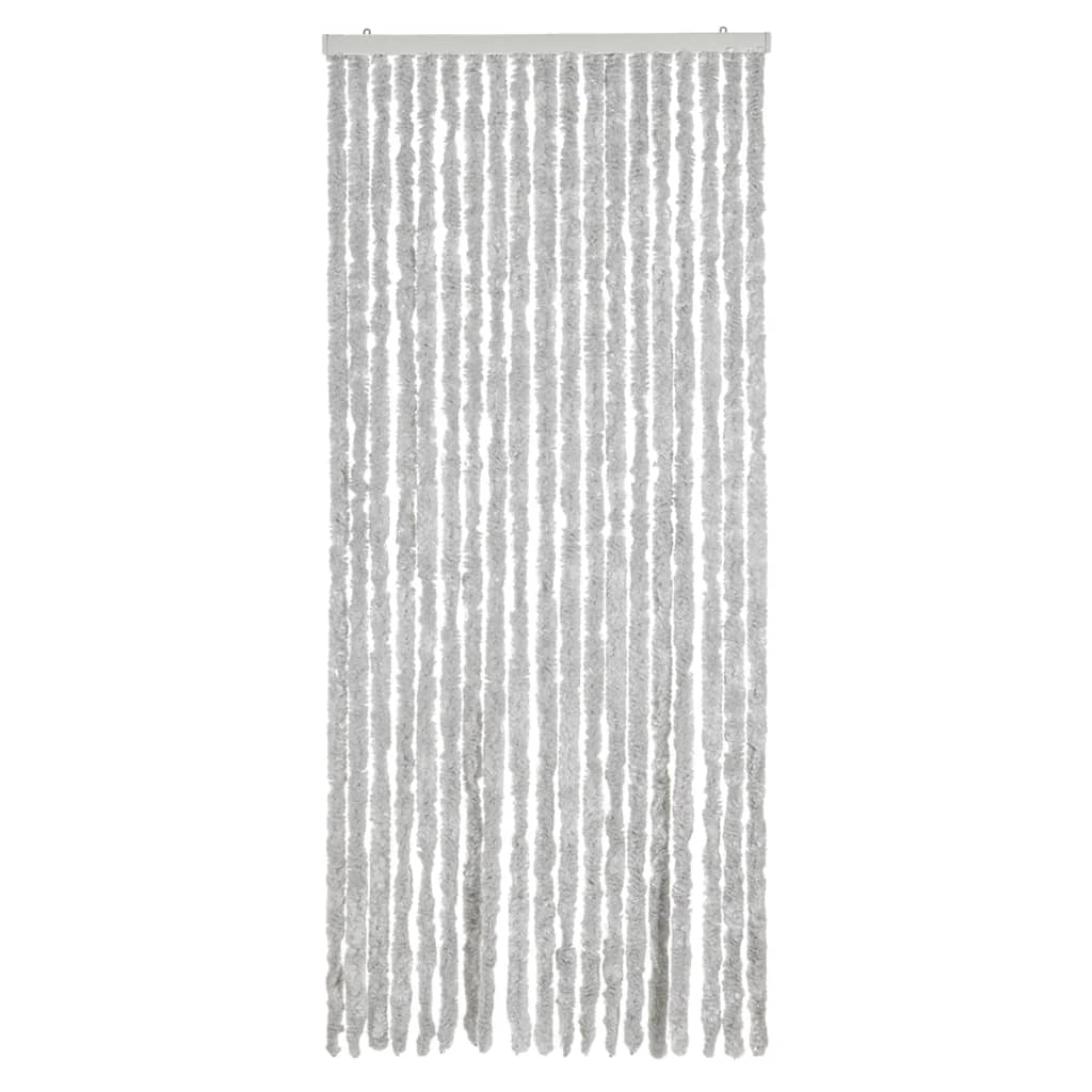 Vidaxx Fliegenvorhang 56x200 cm Chenille grau