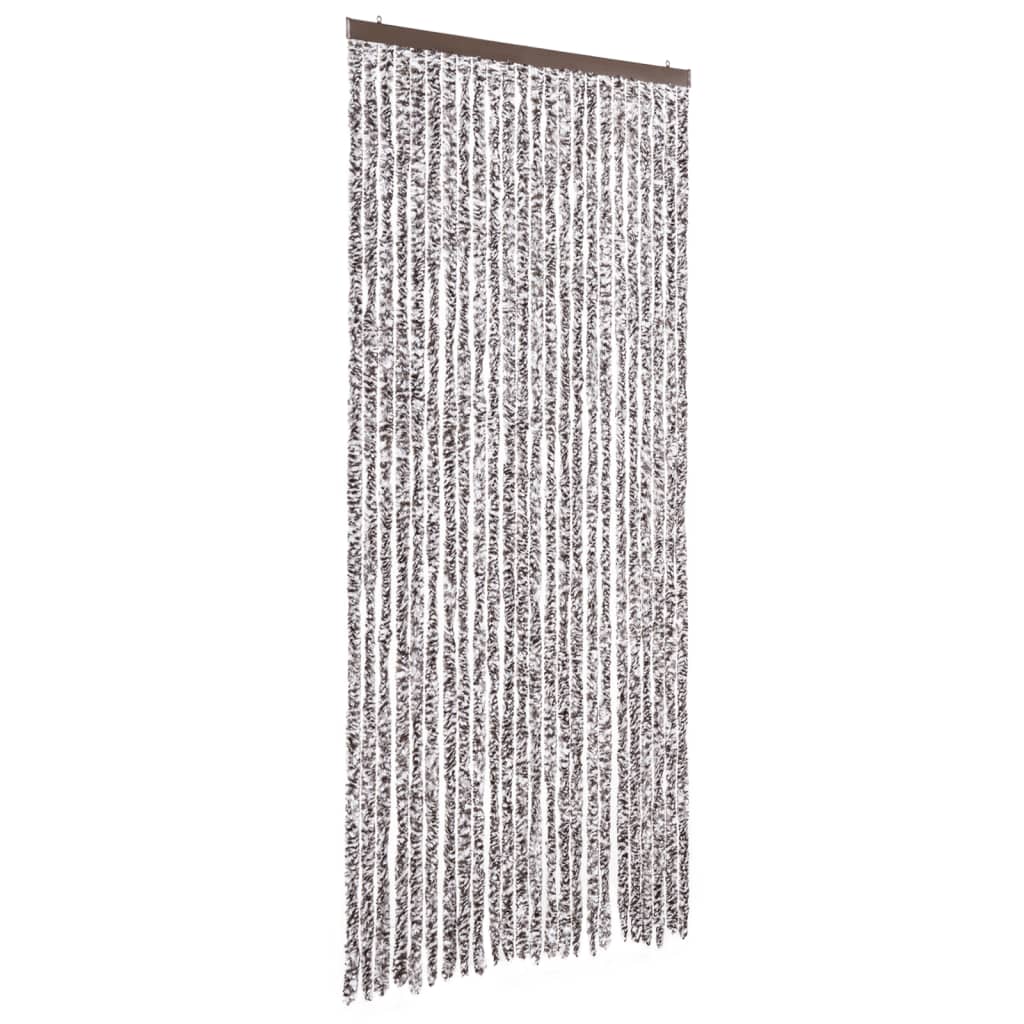 Vidaxx Fliegenvorhang 100x230 cm Chenille braun und beige