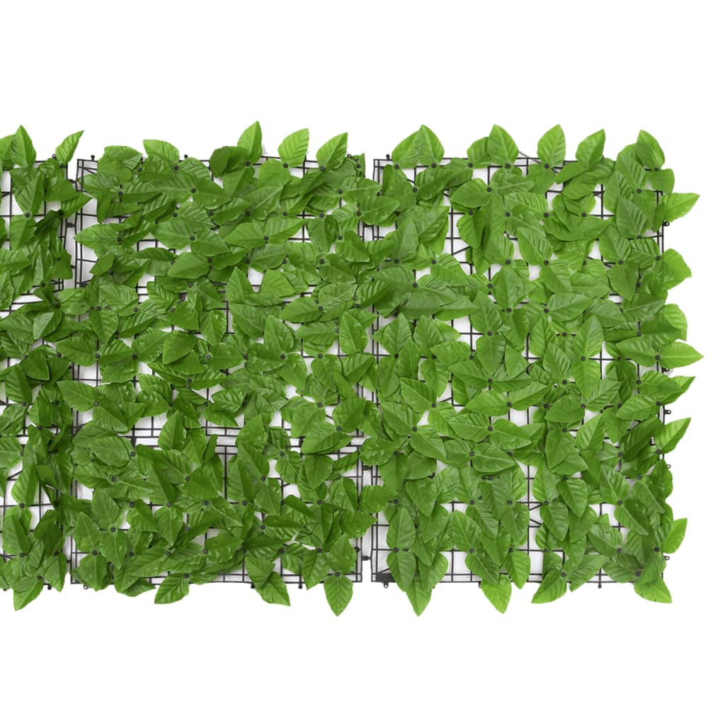 Vidaxxl Balkonschirm mit grünen Blättern 600x75 cm