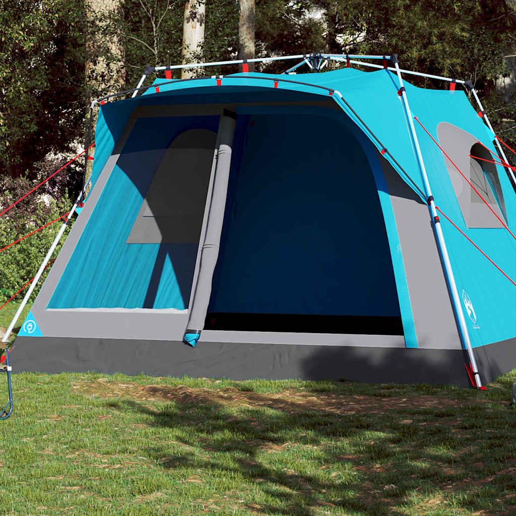 Vidaxl Familienzelt 7-Personen Schnellspanner blau