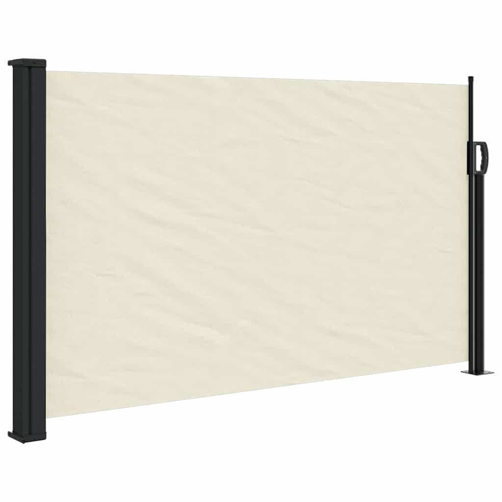 Vidaxx ausziehbarer Windschutz 117x300 cm cremefarben