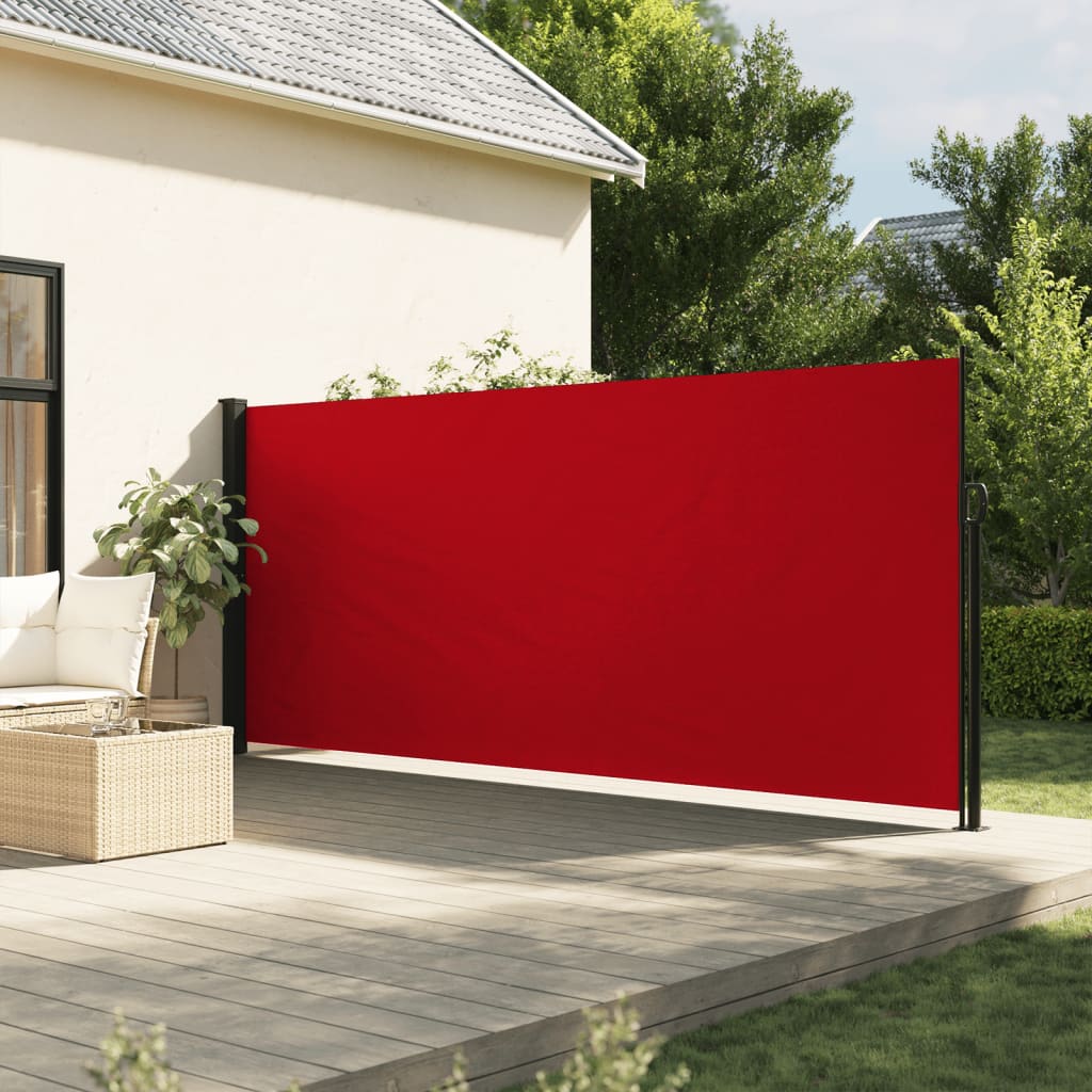 Vidaxx ausziehbarer Windschutz 180x300 cm rot