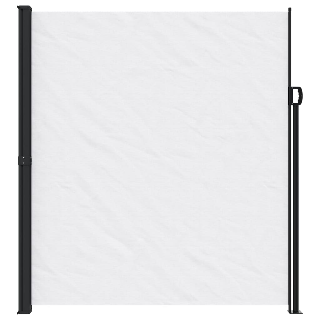 VidaXL Ausziehbarer Windschutz 220x300 cm weiß