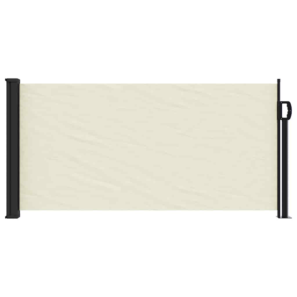 Vidaxx ausziehbarer Windschutz 100x500 cm cremefarben