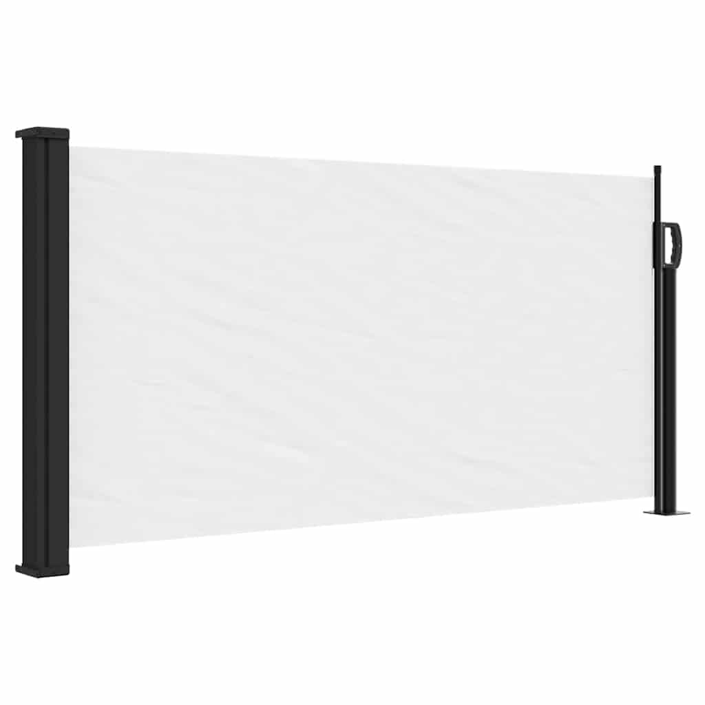 Vidaxx ausziehbarer Windschutz 100x500 cm weiß