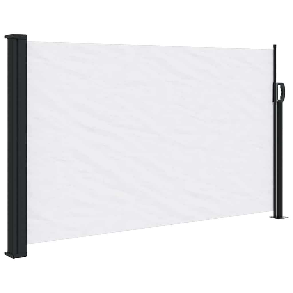 Vidaxx ausziehbarer Windschutz 120x500 cm weiß