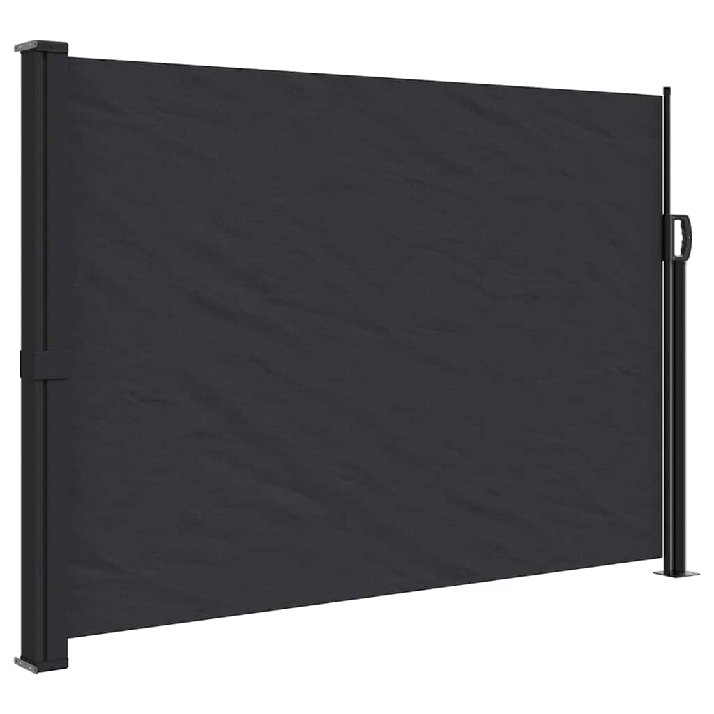 Vidaxx ausziehbarer Windschutz 140x500 cm schwarz