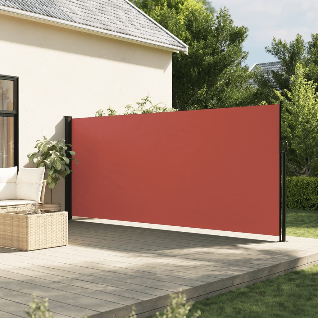 Vidaxx ausziehbarer Windschutz 160x500 cm Terrakotta