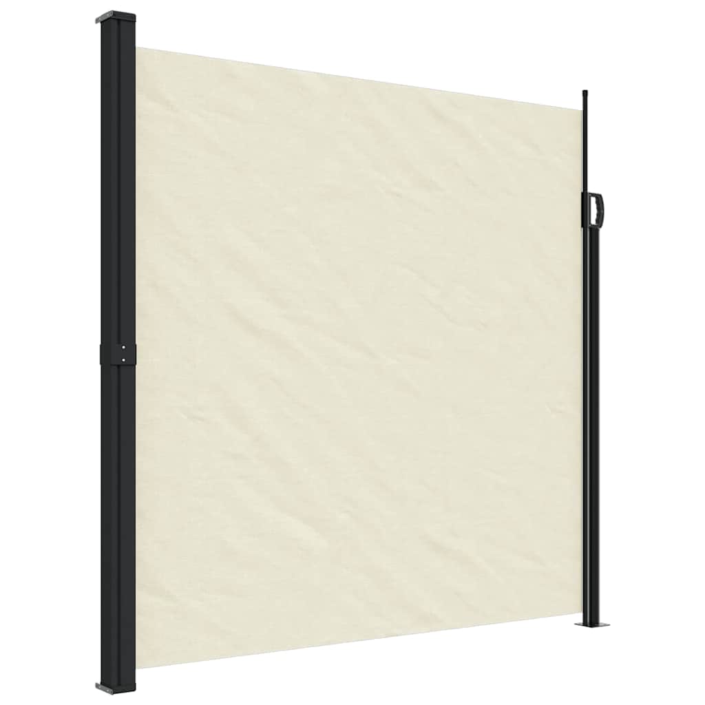 Vidaxx ausziehbarer Windschutz 200x500 cm cremefarben