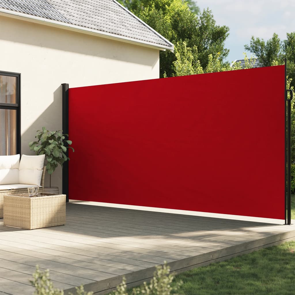 Vidaxx ausziehbarer Windschutz 200x500 cm rot