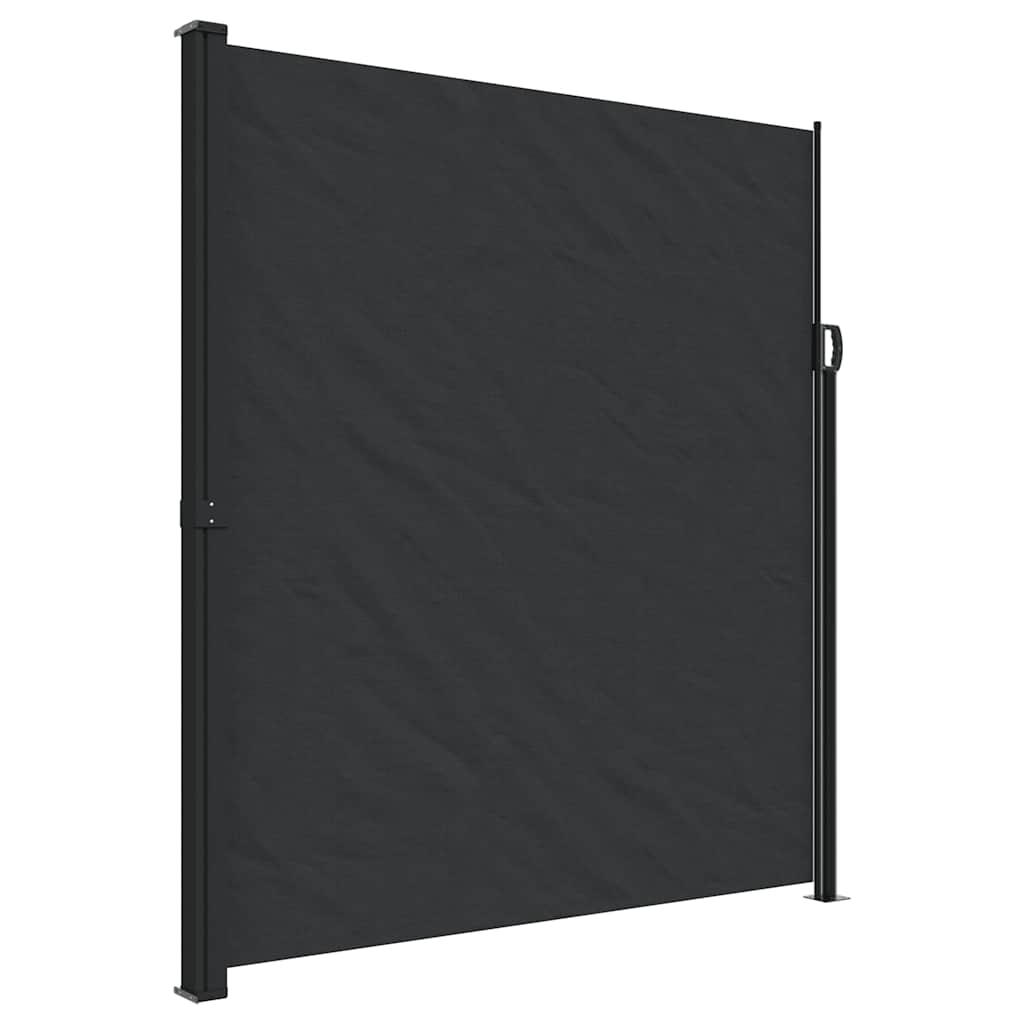 Vidaxx ausziehbarer Windschutz 220x500 cm schwarz