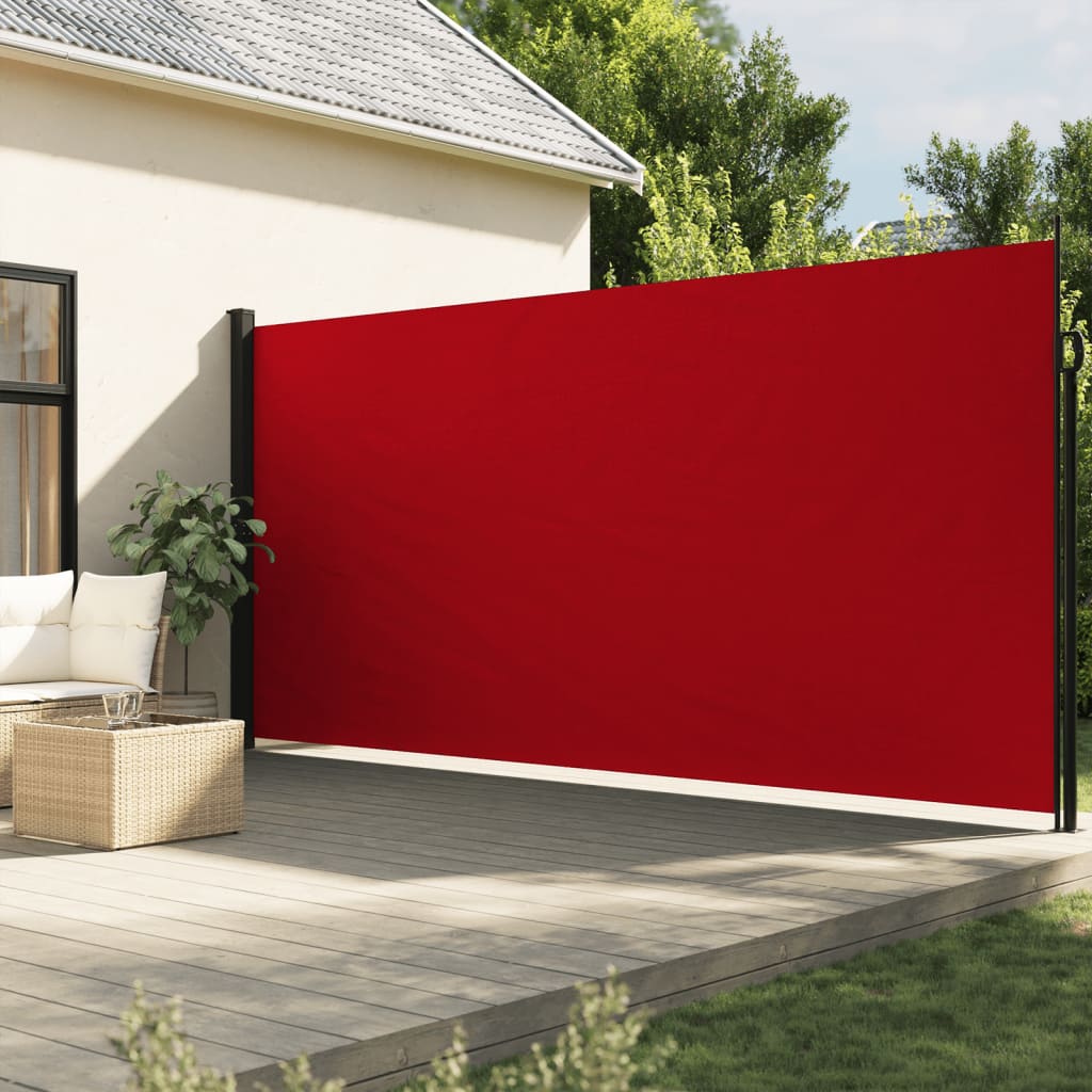 Vidaxx ausziehbarer Windschutz 220x500 cm rot