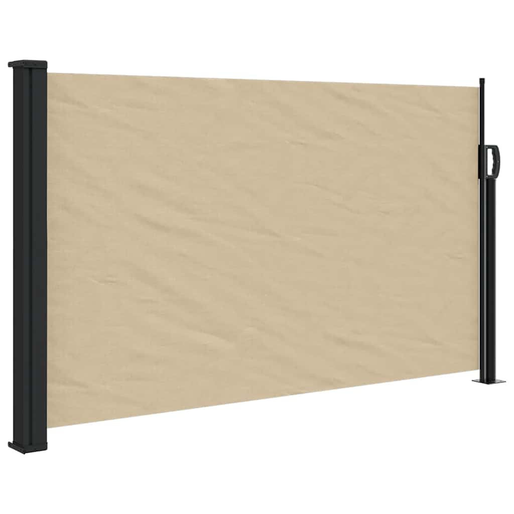 Vidaxx ausziehbarer Windschutz 120x600 cm beige