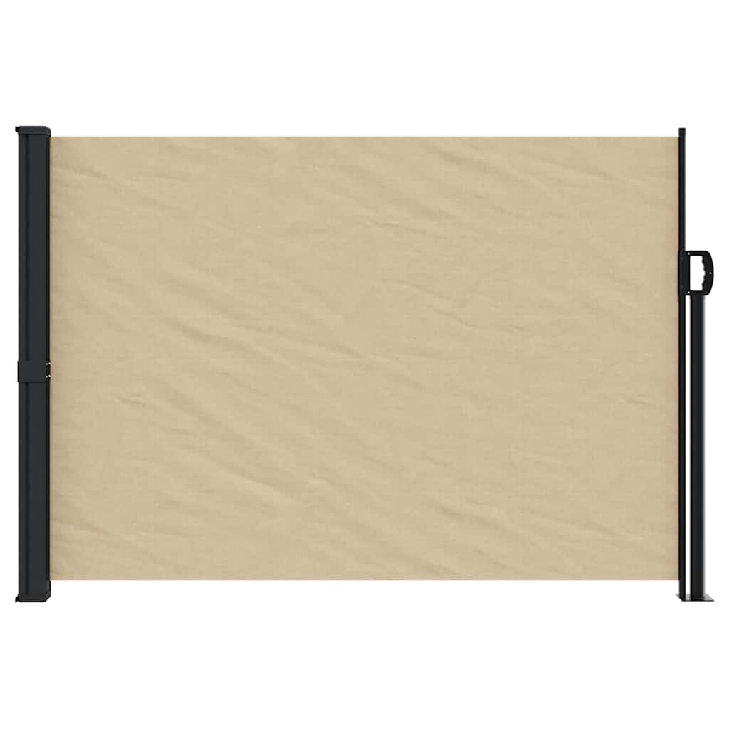 Vidaxx ausziehbarer Windschutz 140x600 cm beige