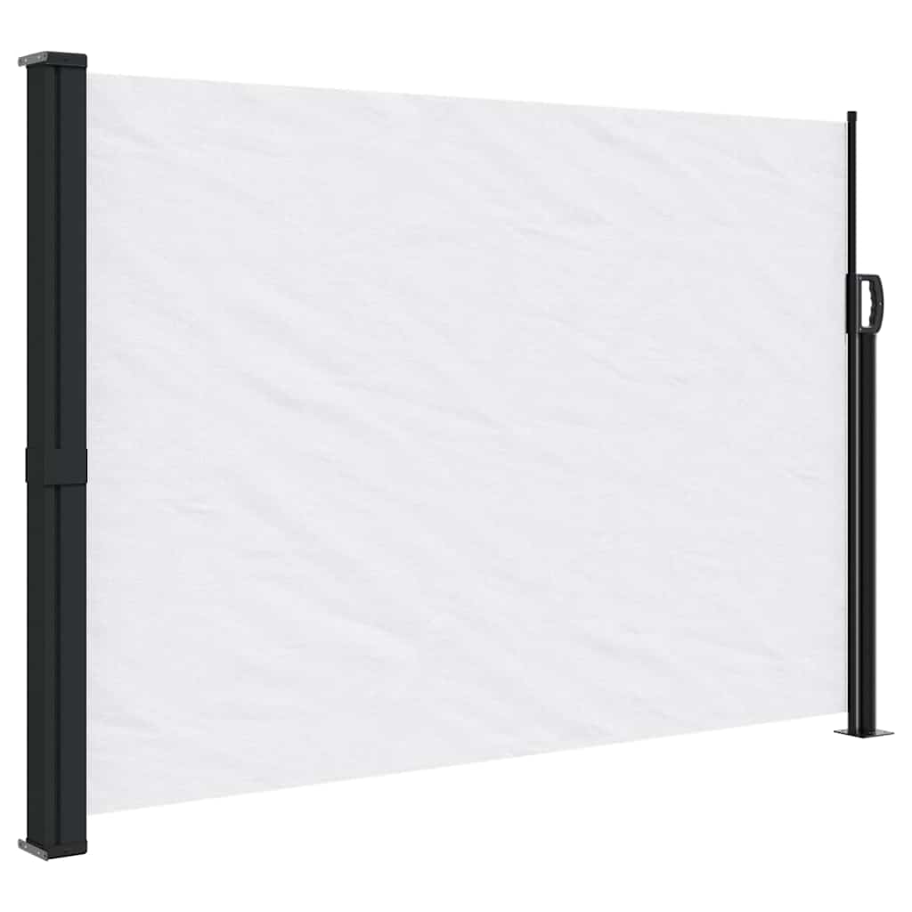 Vidaxx ausziehbarer Windschutz 140x600 cm weiß