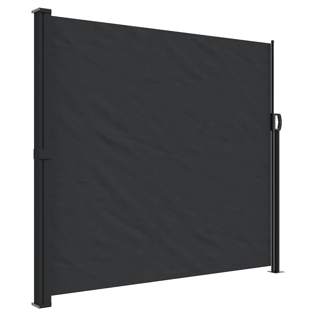 Vidaxx ausziehbarer Windschutz 180x600 cm schwarz