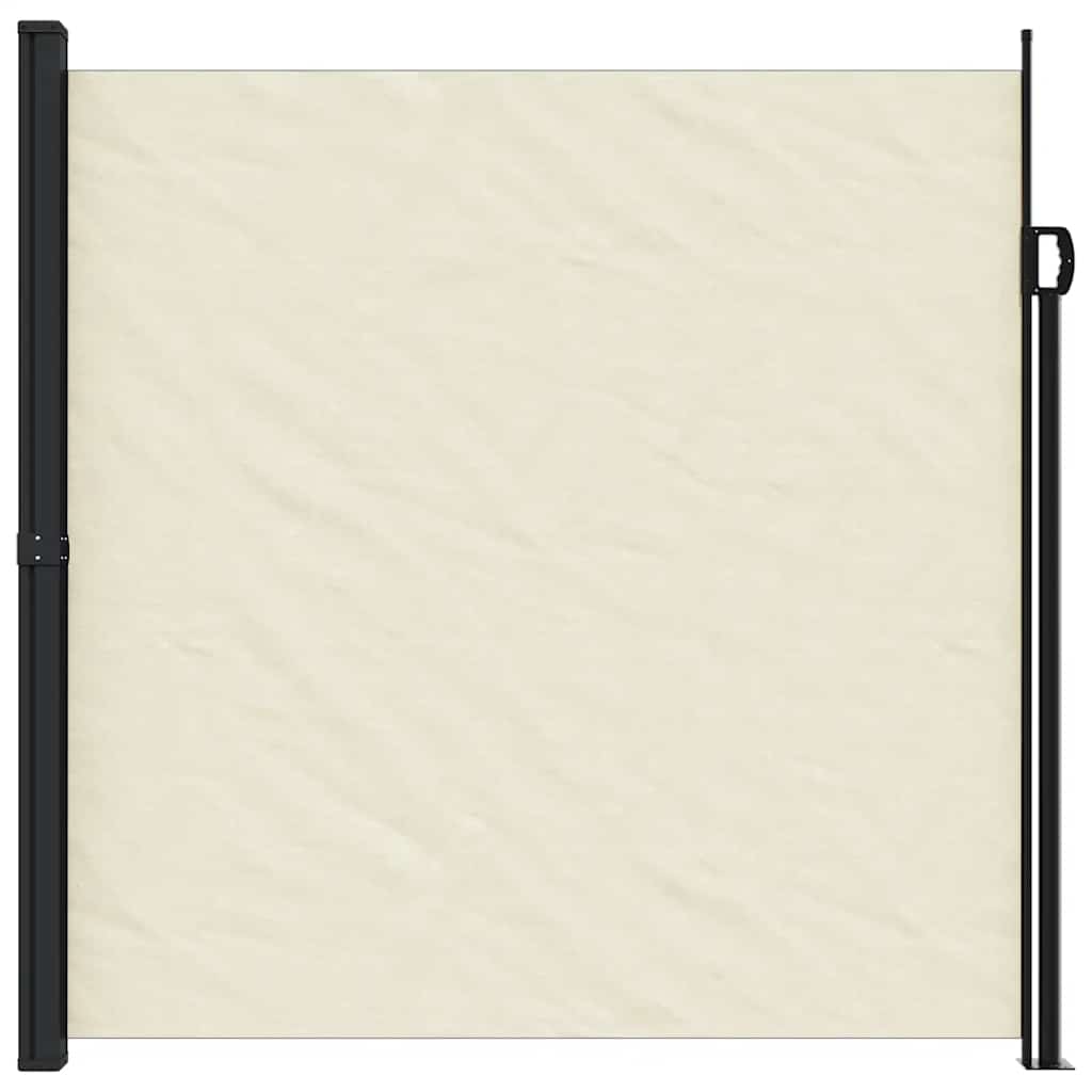 Vidaxx ausziehbarer Windschutz 200x600 cm cremefarben