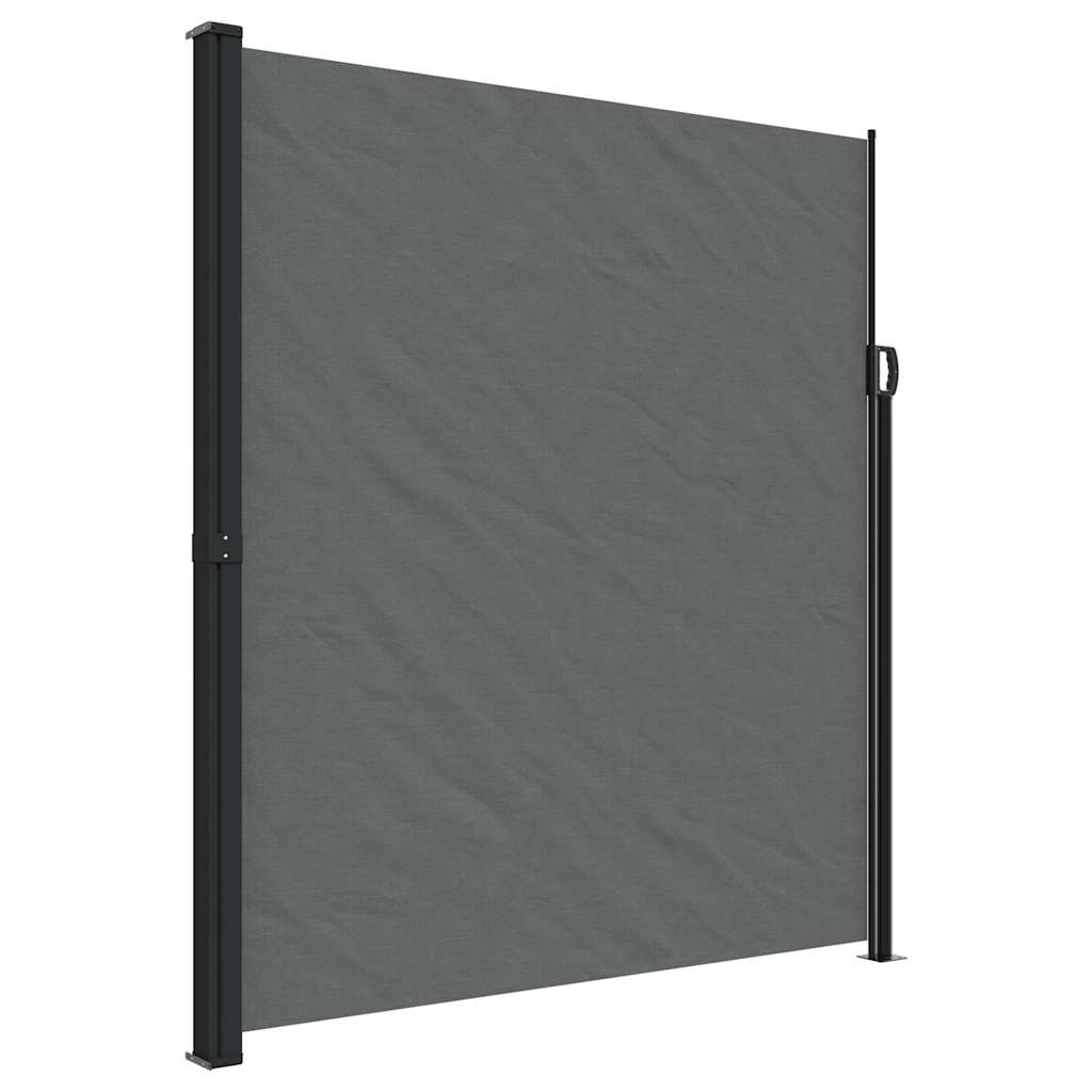 Vidaxx ausziehbarer Windschutz 220x600 cm Anthrazit
