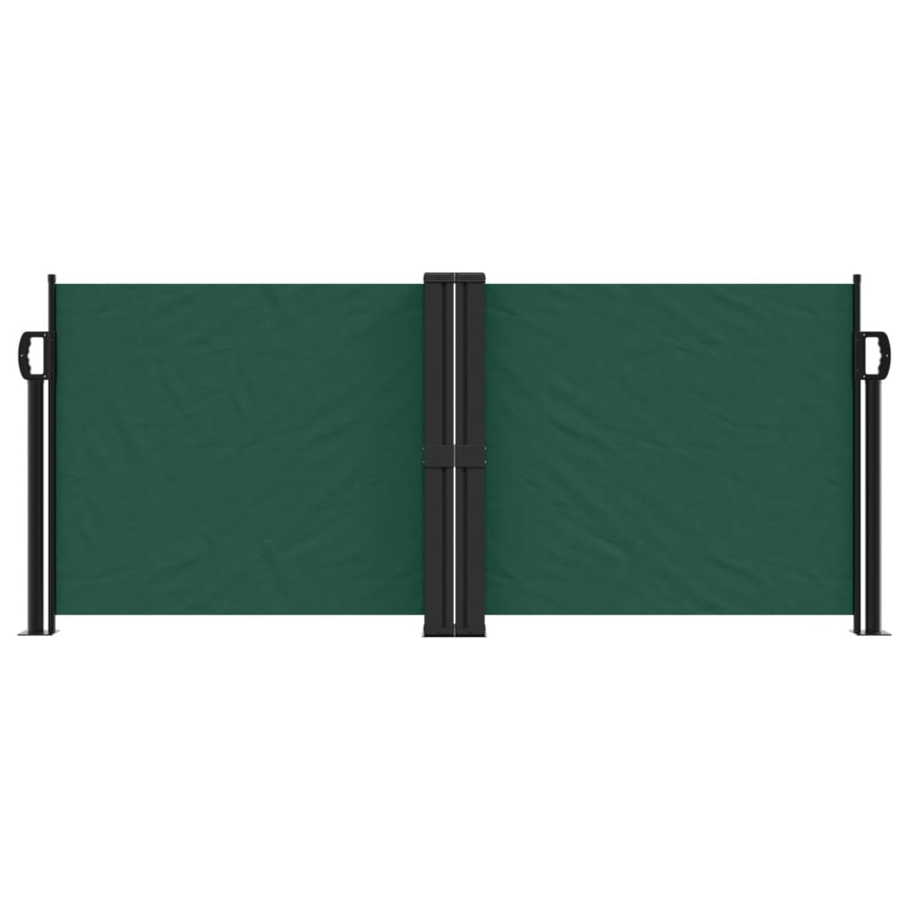 Vidaxx ausziehbarer Windschutz 100x600 cm dunkelgrün