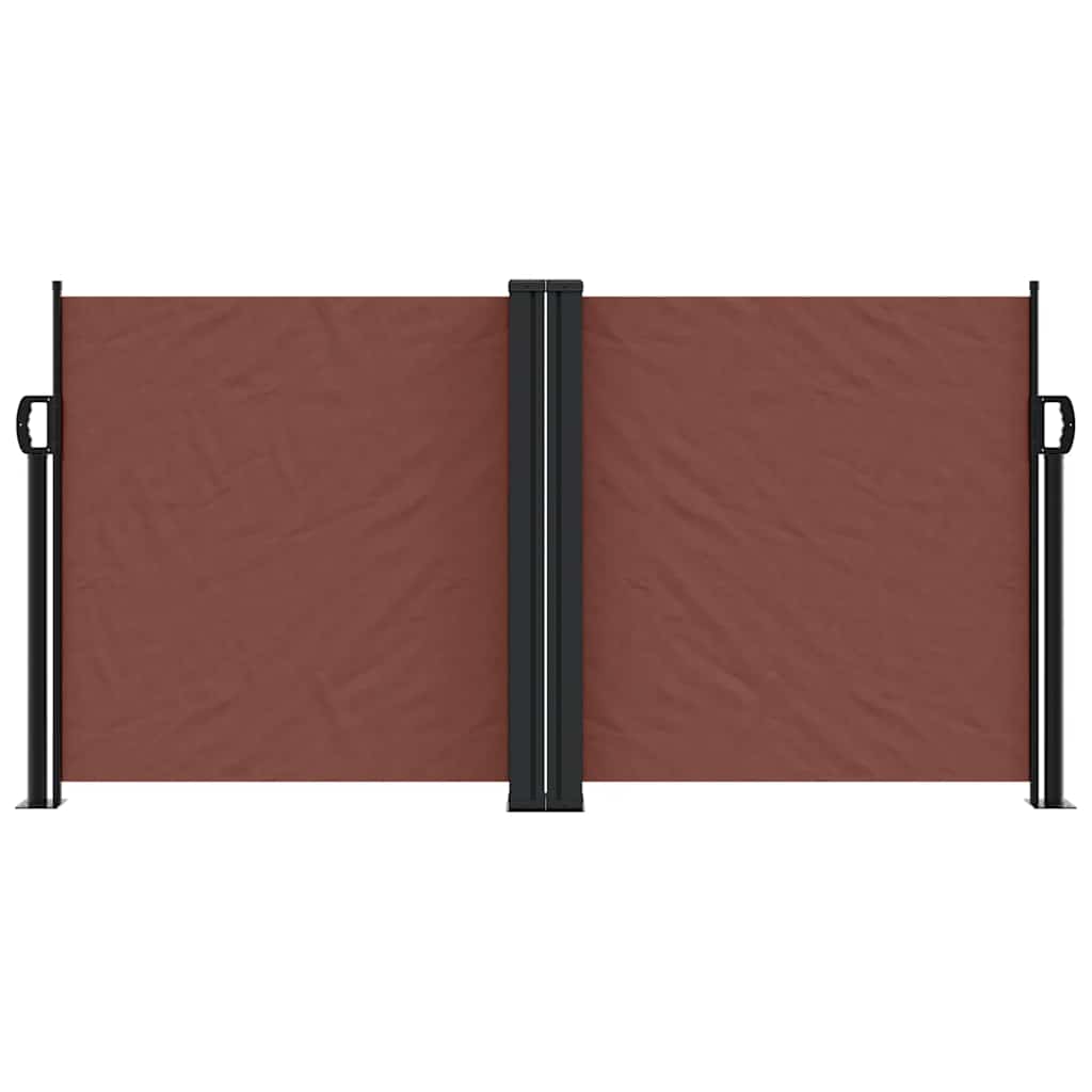Vidaxx ausziehbarer Windschutz 120x600 cm braun