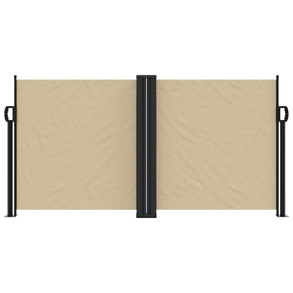 Vidaxx ausziehbarer Windschutz 120x600 cm beige