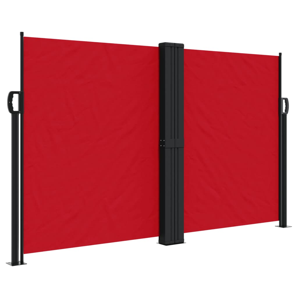 Vidaxx ausziehbarer Windschutz 140x600 cm rot