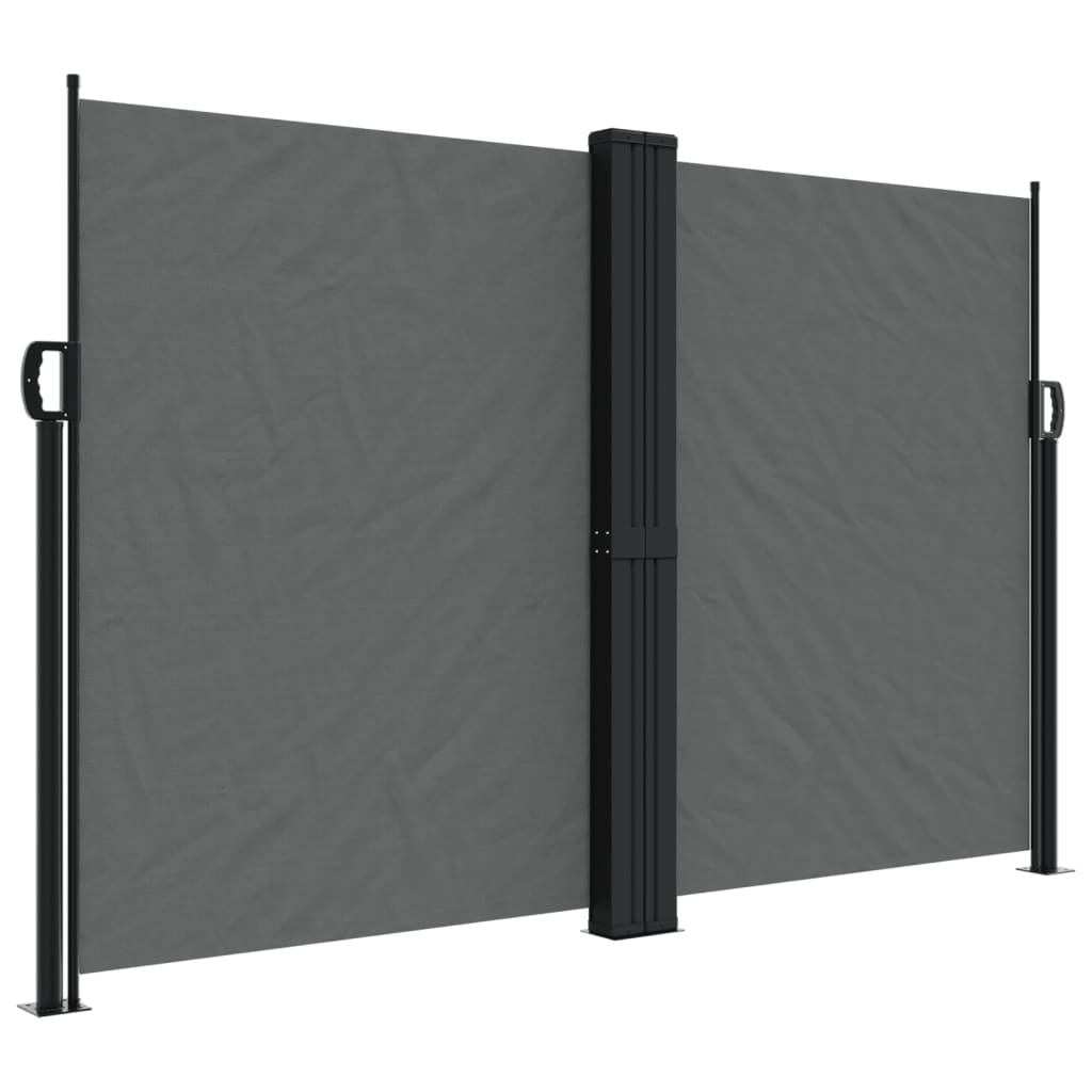 Vidaxx ausziehbarer Windschutz 160x600 cm Anthrazit