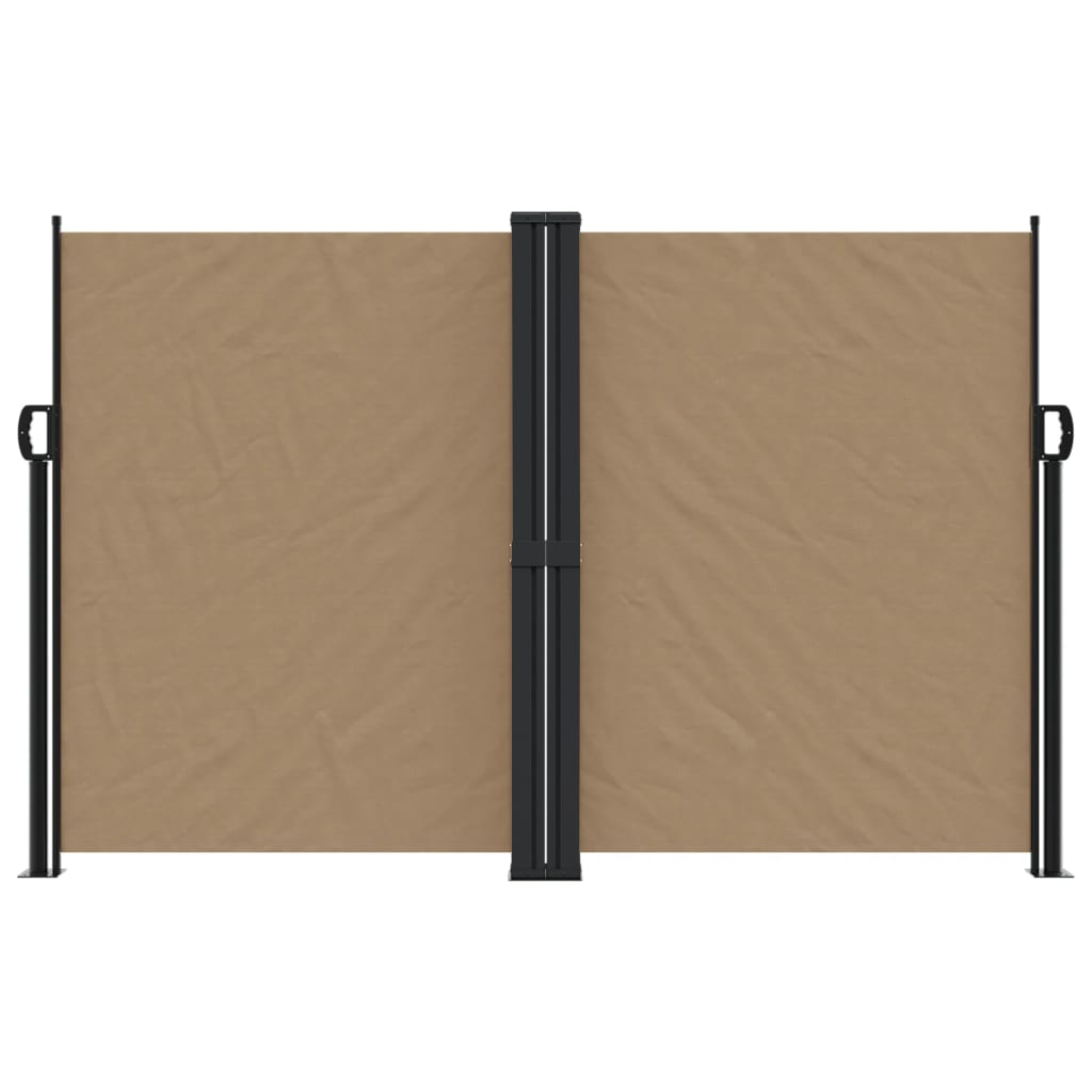 Vidaxx ausziehbarer Windschutz 160x600 cm Taupe
