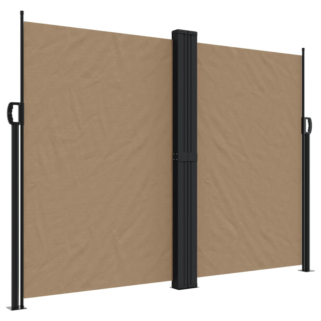 Vidaxx ausziehbarer Windschutz 180x600 cm Taupe