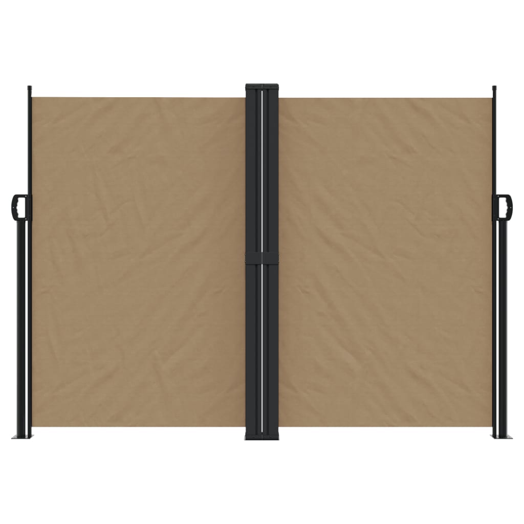 Vidaxx ausziehbarer Windschutz 180x600 cm Taupe