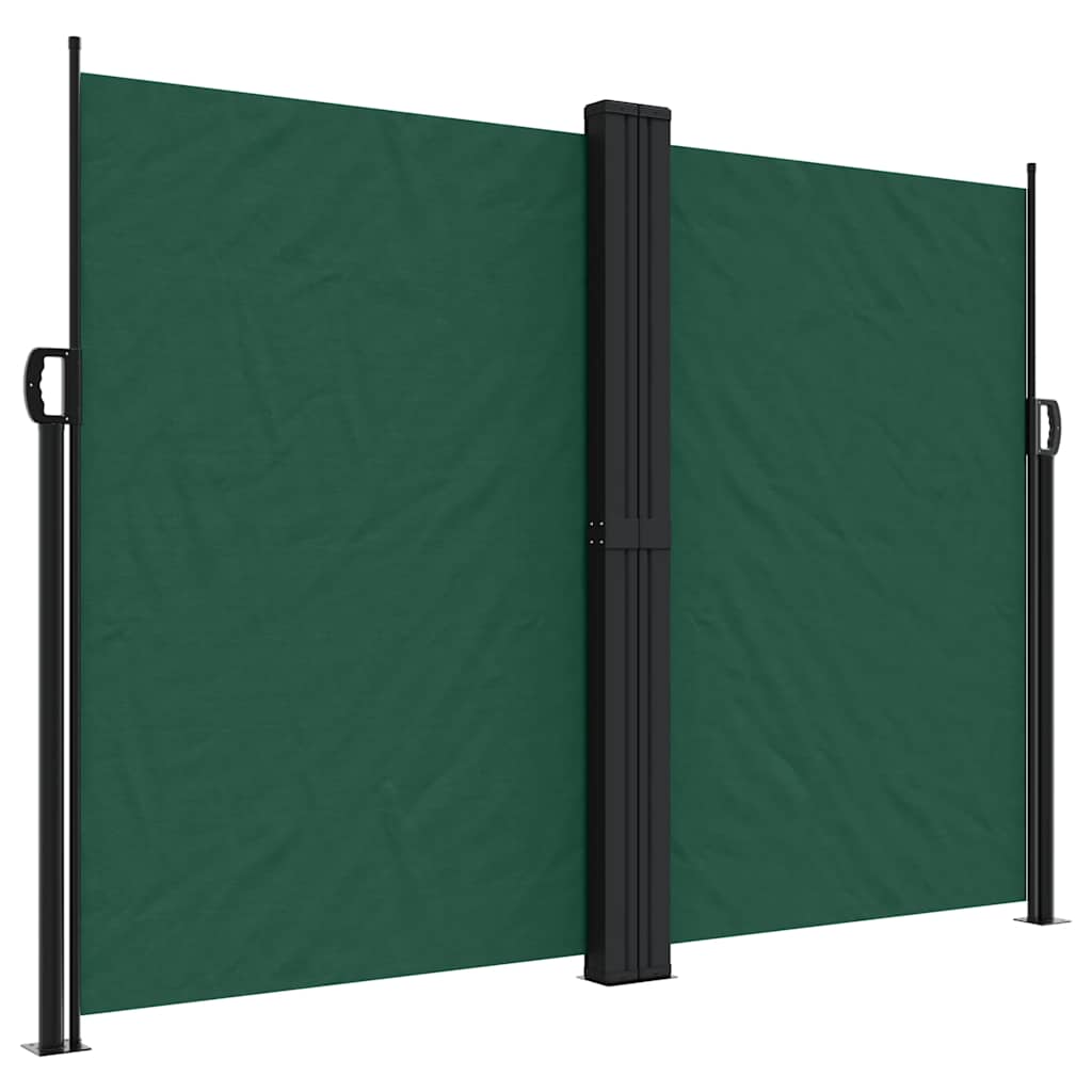 Vidaxx ausziehbarer Gartenschirm 180x600 cm dunkelgrün
