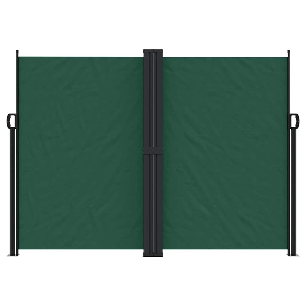 Vidaxx ausziehbarer Gartenschirm 180x600 cm dunkelgrün