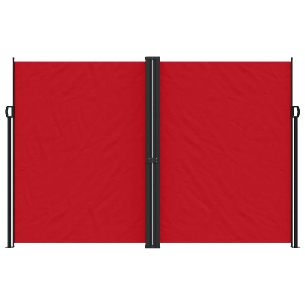 Vidaxx ausziehbarer Windschutz 220x600 cm rot
