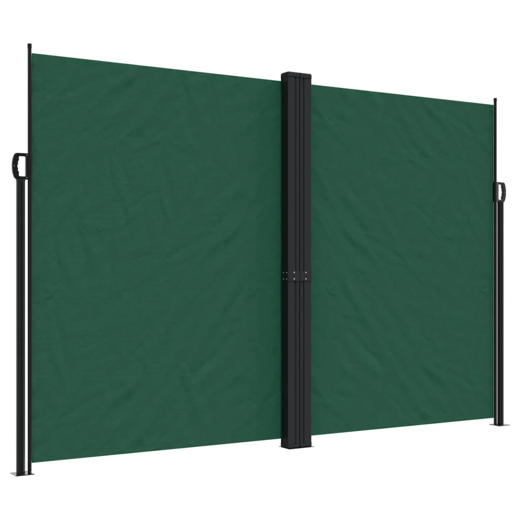 Vidaxx ausziehbarer Windschutz 220x600 cm dunkelgrün