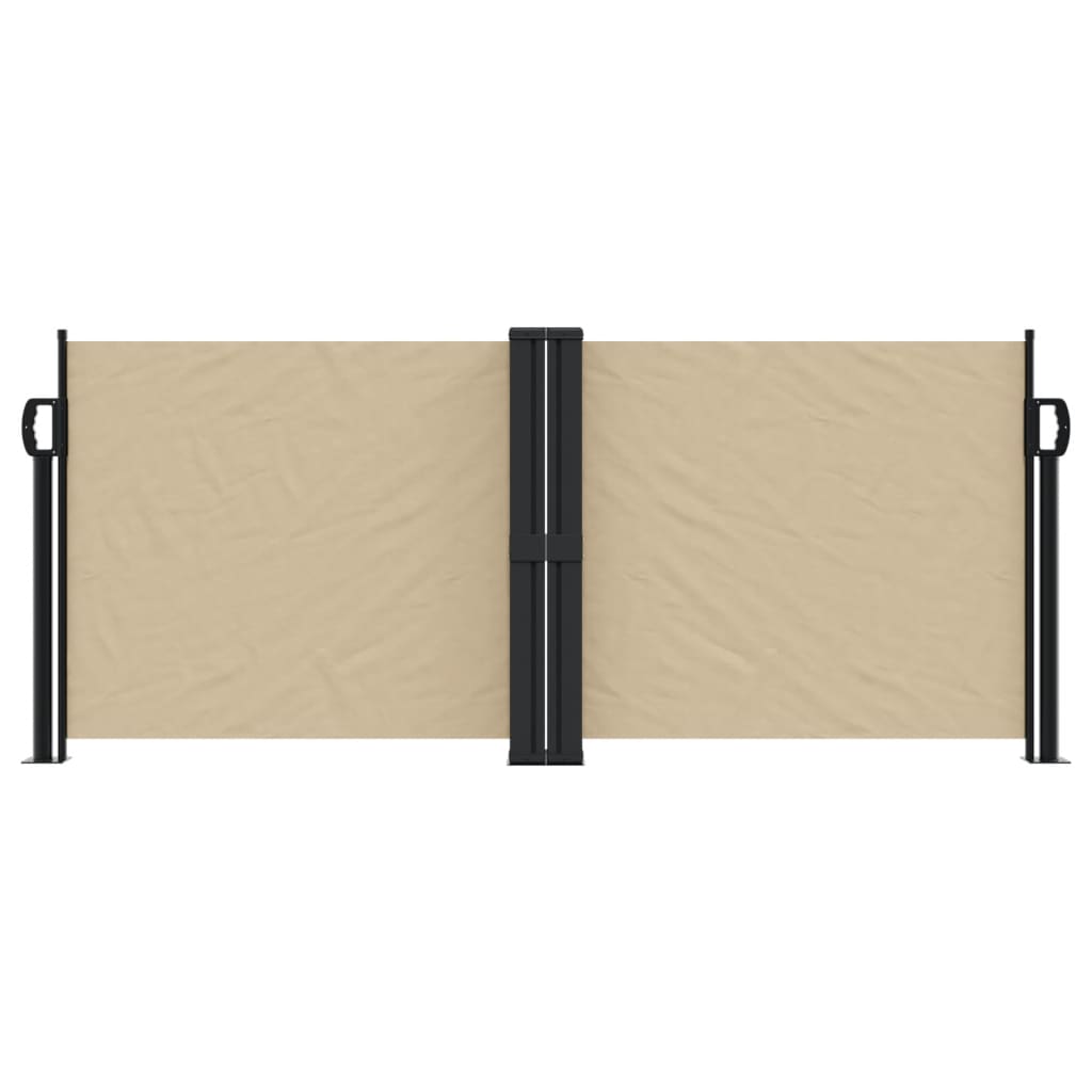 Vidaxx ausziehbarer Windschutz 100x1000 cm beige