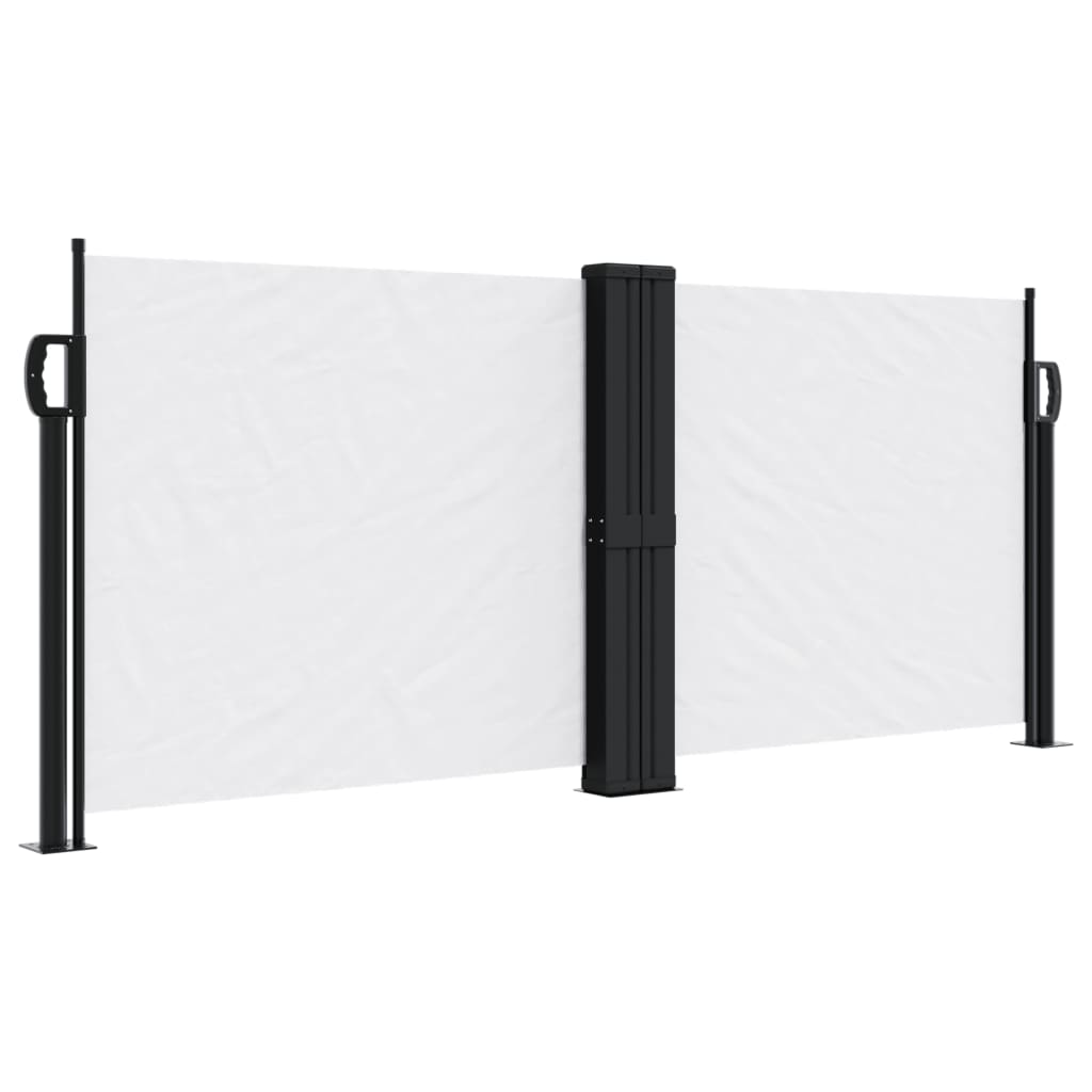 Vidaxx ausziehbarer Windschutz 100x1000 cm weiß