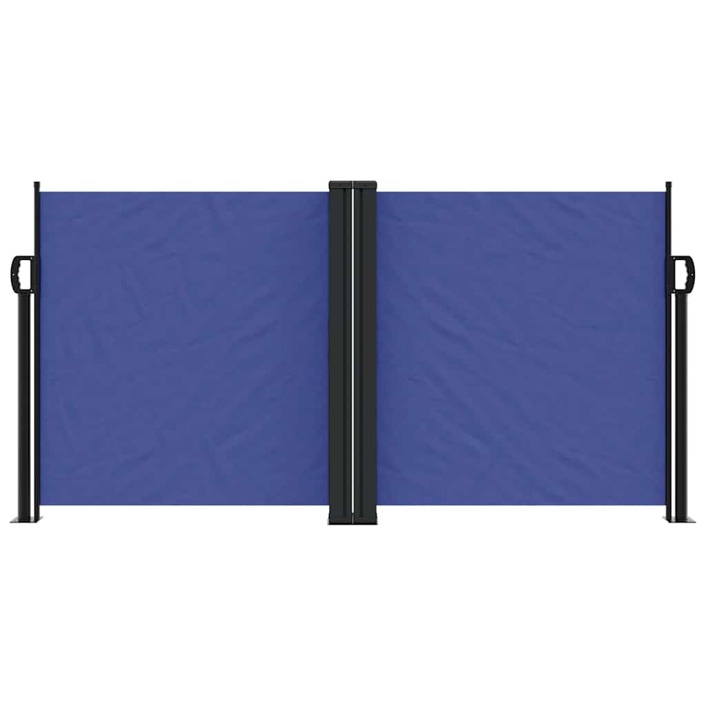 Vidaxx ausziehbarer Windschutz 120x1000 cm blau