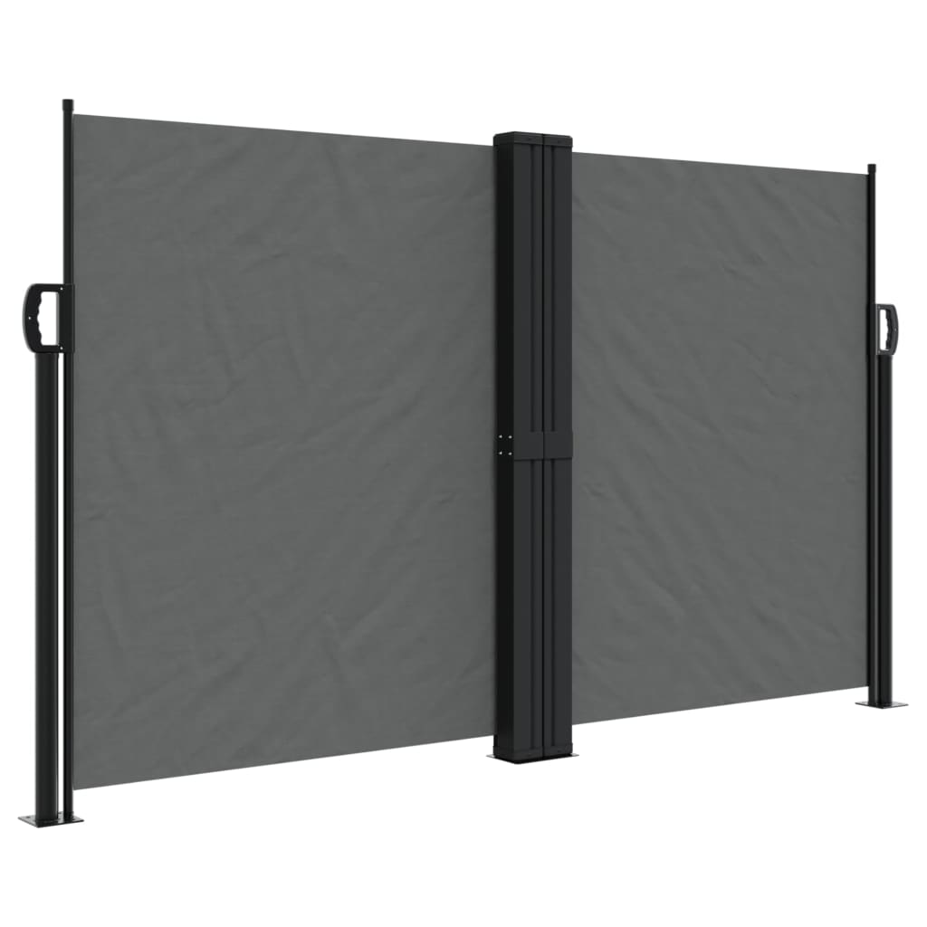 Vidaxx ausziehbarer Windschutz 140x1000 cm Anthrazit