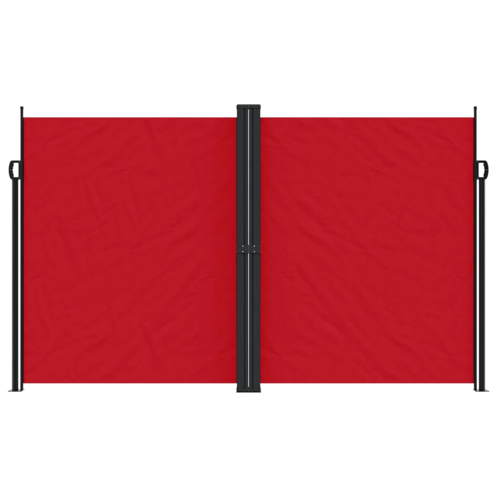 Vidaxx ausziehbarer Windschutz 200x1000 cm rot