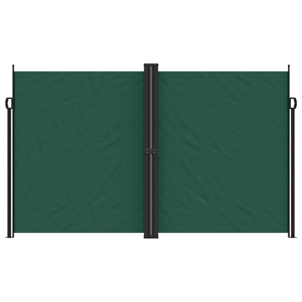 Vidaxx ausziehbarer Windschutz 200x1000 cm dunkelgrün